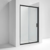 Nuie Pacific Black Profile Sliding Shower Door profile small image view 1 