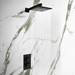 Arezzo Square Modern Concealed Twin Shower Valve - Matt Black profile small image view 3 