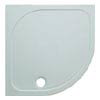 Crosswater Quadrant 45mm Low Level Stone Resin Shower Tray with Waste - Various Size Options profile small image view 1 