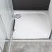 Crosswater Offset Quadrant 45mm Low Level Stone Resin Shower Tray with Waste - Left Hand - Various Size Options profile small image view 2 