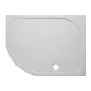 Crosswater Offset Quadrant 45mm Low Level Stone Resin Shower Tray with Waste - Left Hand - Various Size Options profile small image view 1 