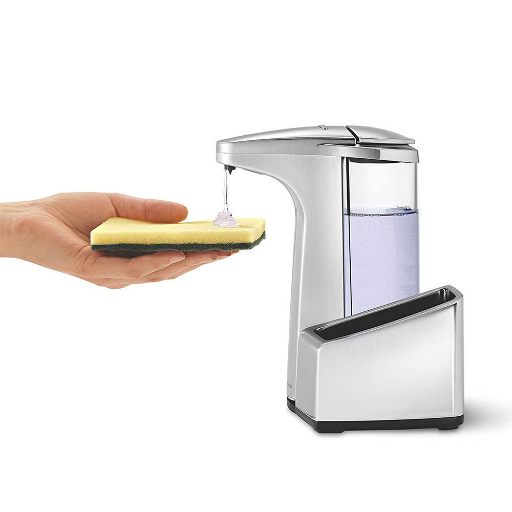 simplehuman Washing Liquid Sensor Pump Dispenser with Caddy ST1031