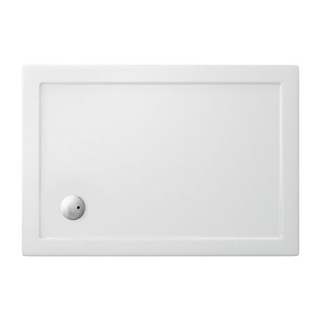 Crosswater - Rectangular Low Profile Acrylic Shower Tray with Waste - Various Size Options