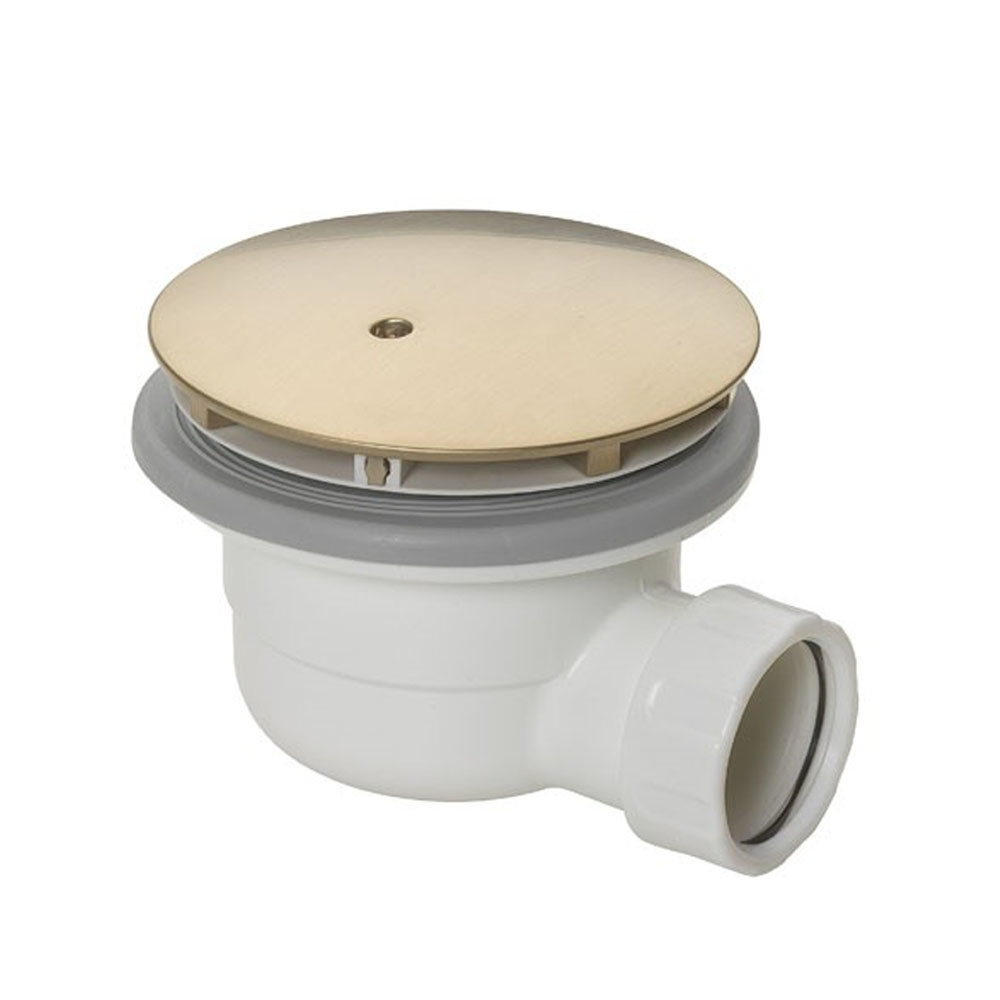 Crosswater Brushed Brass 90mm High Flow Shower Tray Waste STHFW6190F