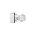 Milan Square Thermostatic Bar Shower Valve - Chrome profile small image view 5 