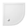 Crosswater - Quadrant Low Profile Acrylic Shower Tray with Waste - 3 Size Options profile small image view 1 