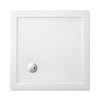 Crosswater - Square Low Profile Acrylic Shower Tray with Waste - 5 Size Options profile small image view 1 