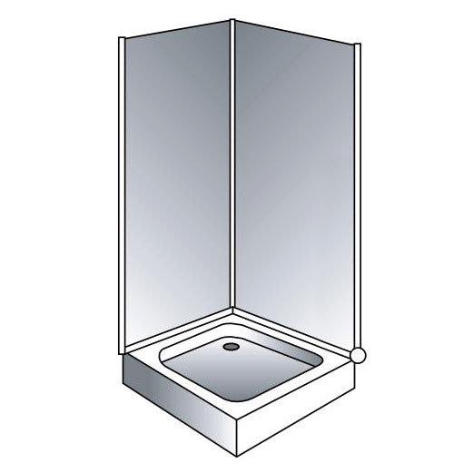 Showerwall Full 2 Sided Cubicle Fitting Kit with Clear Sealant 5 Colour Options at Victorian