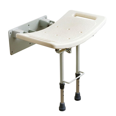 Drive DeVilbiss Wall Mounted Shower Seat with Drop Down Legs - SWALL002
