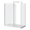 Nova 1600 x 800 Wet Room (inc. Screen, Side Panel + Return Panel with Tray) profile small image view 1 