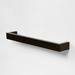 600mm Single Wooden Towel Rail Dark Oak profile small image view 2 