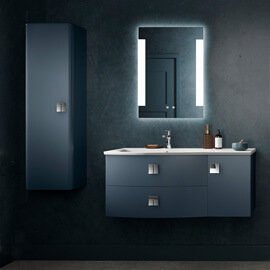 White Gloss, 720mm Vanity Unit Hudson Reed Quartet Bathroom Furniture by Home Standard® 