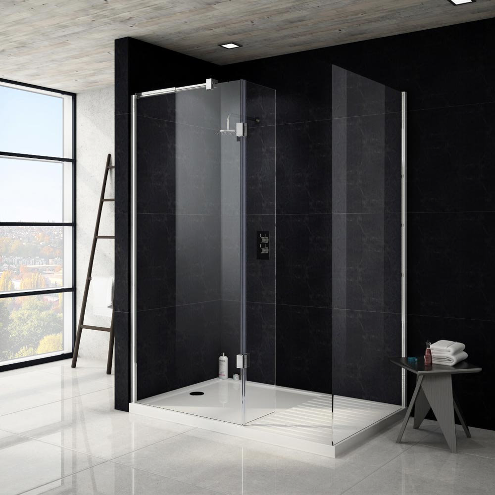 Saturn 8mm Walk In Shower Enclosure 1600x800mm Victorian Plumbing