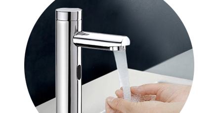 Automatic Bathroom Faucet Smart Bathroom Auto Faucet Infrared Sensor Basin Mixer Tap Touchless Bathroom Sink Faucet Gray Vanity Tap - Black Brass Contemporary For Laundry, Hot Cold Water Mixer Basin Faucet Touchless