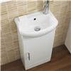 Sienna 420mm Vanity Unit (High Gloss White - Depth 200mm) profile small image view 2 