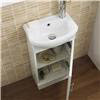 Sienna 420mm Vanity Unit (High Gloss White - Depth 200mm) profile small image view 3 