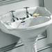 Silverdale Belgravia 635mm Wide Basin with Full Pedestal profile small image view 2 