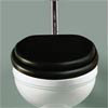 Silverdale Ebony Black Wooden Seat for High/Low Level Toilets profile small image view 1 