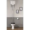 Silverdale Empire Art Deco High Level Toilet - Excludes Seat profile small image view 1 