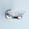 Silverdale Luxury Victorian Crystal Soap Dish - Chrome profile small image view 1 