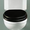 Silverdale Traditional Luxury Ebony Black Oak Wooden Toilet Seat profile small image view 1 