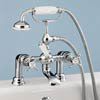 Silverdale Victorian Bath Shower Mixer Taps Chrome profile small image view 1 