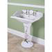 Silverdale Victorian Garden Pattern 635mm Wide Basin with Full Pedestal profile small image view 2 