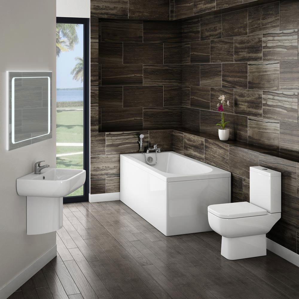 Small Modern Bathroom Suite | Victorian Plumbing