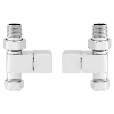 Square Straight Radiator Valves | Victorian Plumbing.co.uk
