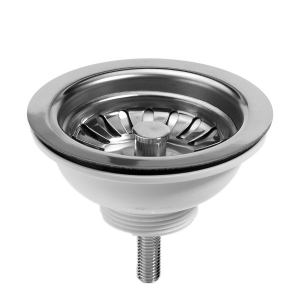 Stainless Steel Basket Strainer Kitchen Sink Waste 201522 At Victorian Plumbing Uk