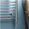 Diamond Straight Heated Electric Towel Rail - W600 x H1200mm - Chrome profile small image view 2 