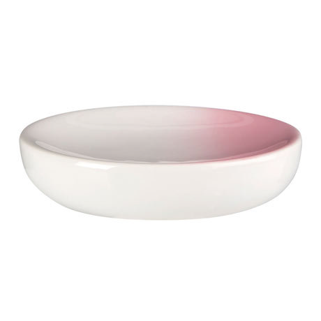 Sunrise Soap Dish - White Dolomite / Pink