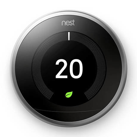 Nest Learning Thermostat 3rd Generation - Stainless Steel