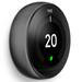 Nest Black Learning Thermostat 3rd Generation profile small image view 4 