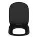 Ideal Standard Tesi Silk Black Soft Close Thin Toilet Seat & Cover profile small image view 6 