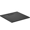 Ideal Standard Silk Black Ultraflat New Square Shower Tray + Waste profile small image view 1 