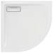 Ideal Standard White Ultraflat New Quadrant Shower Tray + Waste profile small image view 2 