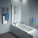 Ideal Standard Concept Angle Bath Screen (1400 x 800mm) - T9923EO profile small image view 4 