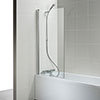 Ideal Standard Concept Angle Bath Screen (1400 x 800mm) - T9923EO profile small image view 1 