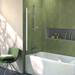 Ideal Standard Concept Radius Bath Screen (1400 x 800mm) - T9924EO profile small image view 2 