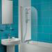 Ideal Standard Concept Radius Bath Screen (1400 x 800mm) - T9924EO profile small image view 3 