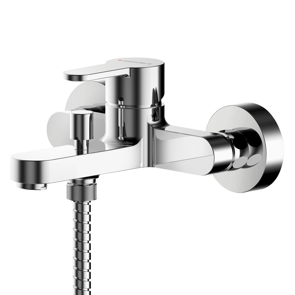 Asquiths Sanctity Wall Mounted Bath Shower Mixer with Shower Kit - TAA5127
