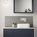 Asquiths Solitude Wall Mounted Basin Mixer (2TH) With Backplate - TAB5113 profile small image view 2 