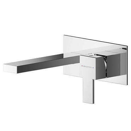 Asquiths Revival Wall Mounted Basin Mixer (2TH) With Backplate - TAC5113