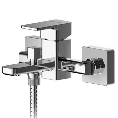 Asquiths Tranquil Wall Mounted Bath Shower Mixer with Shower Kit - TAD5127