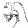 Asquiths Restore Crosshead Wall Mounted Bath Shower Mixer with Shower Kit - TAE5324 profile small image view 1 