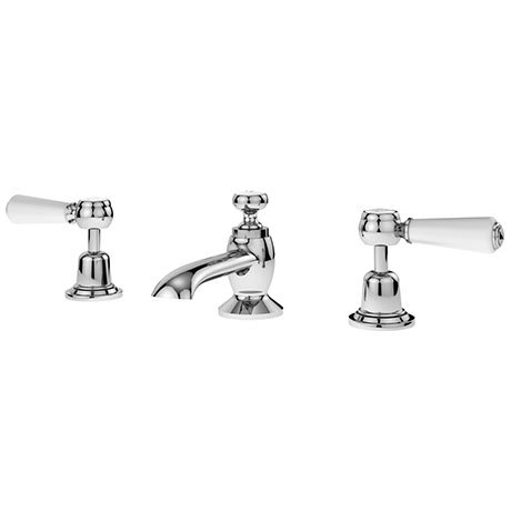 Asquiths Restore Lever 3TH Deck Basin Mixer With Pop-up Waste - TAF5317