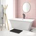 Toreno Modern Matt Black Floor Mounted Free-standing Bath Shower Mixer profile small image view 2 