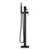 Toreno Modern Matt Black Floor Mounted Free-standing Bath Shower Mixer profile small image view 3 