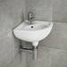 Tina Compact Cloakroom Suite + Single Lever Basin Mixer Tap profile small image view 2 